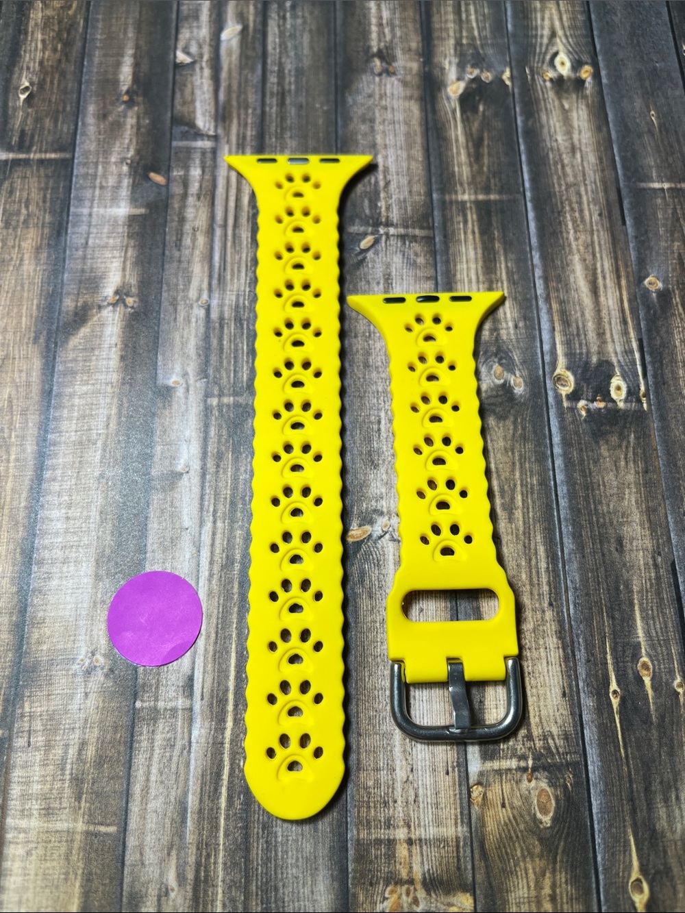 5for$10 Yellow Ruffled Pet Paw 42mm/44mm Apple Watchband Accessories NWT